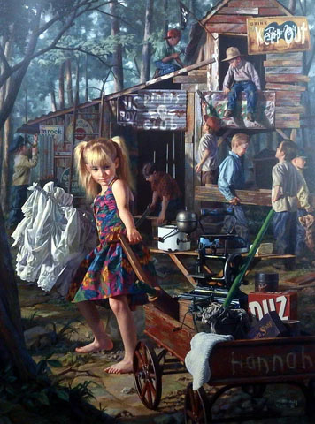 Bob Byerley Print-Signed and Numbered:"The Club House"