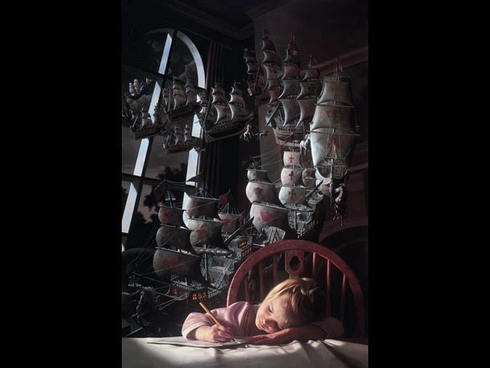 Bob Byerley Signed and Numbered Limited Edition Artist Proof Lithograph: "Once Upon a Time" Bob Byerley Signed and Numbered Limited Edition Artist Proof Lithograph: "Once Upon a Time"