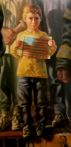 Bob Byerley Signed and Numbered Limited Edition Lithograph: "The Flag"