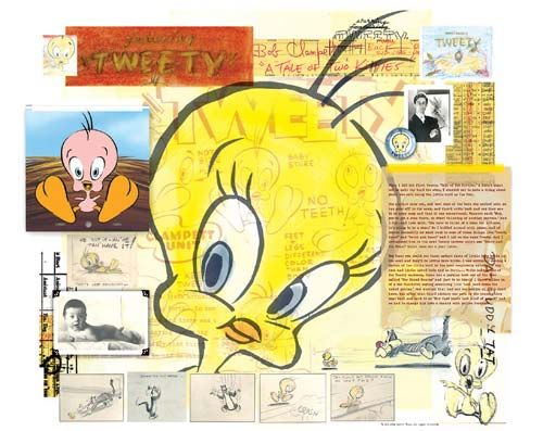 Bob Clampett Limited Edition Hand Painted Cel :"Origins of Tweety"