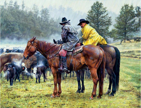 Bob Coronato Limited Edition MasterWork Giclee Canvas:"When This Weather Quits"