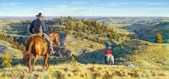 Bob Coronato Limited Edition Fine Art SmallWorks&trade; Gicl&eacute;e Canvas:"Head five miles that way,..."