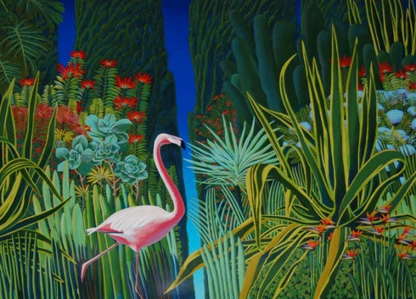 Bob Marchant Limited Edition Serigraph Print: "A Garden To Behold"