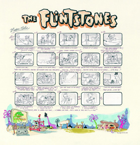 Bob Singer Limited Edition Gicleé on Paper:"Flintstones Main Title" Bob Singer Limited Edition Gicleé on Paper:"Flintstones Main Title"