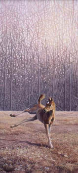 BONNIE MARRIS 33X17 Secondary Market Art: "PLAYGROUND SHOWOFF"