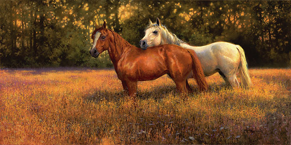 Bonnie Marris Handsigned and Numbered Limited Edition Canvas Giclee:"Summer Fields"