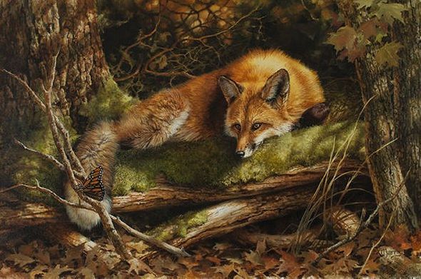 Bonnie Marris Artist Signed Limited Edition Canvas Giclee:"Farewell to Summer"