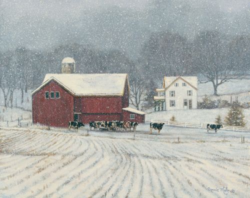 Bonnie Mohr Handsigned and Numbered Limited Edition Lithograph on Paper:"The Home Place"