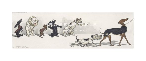 ボリス オクライン “dirty dogs of paris” 『後へ並べ！』 ボリス オクライン “dirty dogs of paris” 『後へ並べ - 版画
