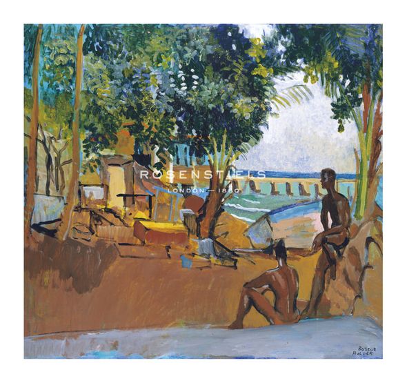 Boscoe Holder Hand Numbered Limited Edition Print on Paper :"L'anse Mitan"