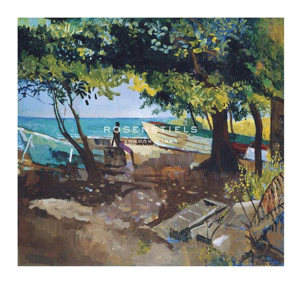Boscoe Holder Hand Numbered Limited Edition Print on Paper :"L'anse Mitan II"