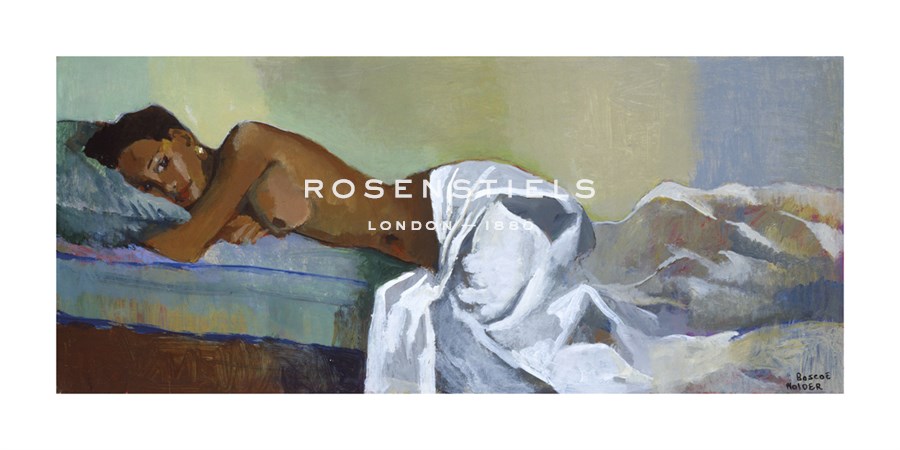 Boscoe Holder Hand Numbered Limited Edition Print on Paper :"Model Relaxing"