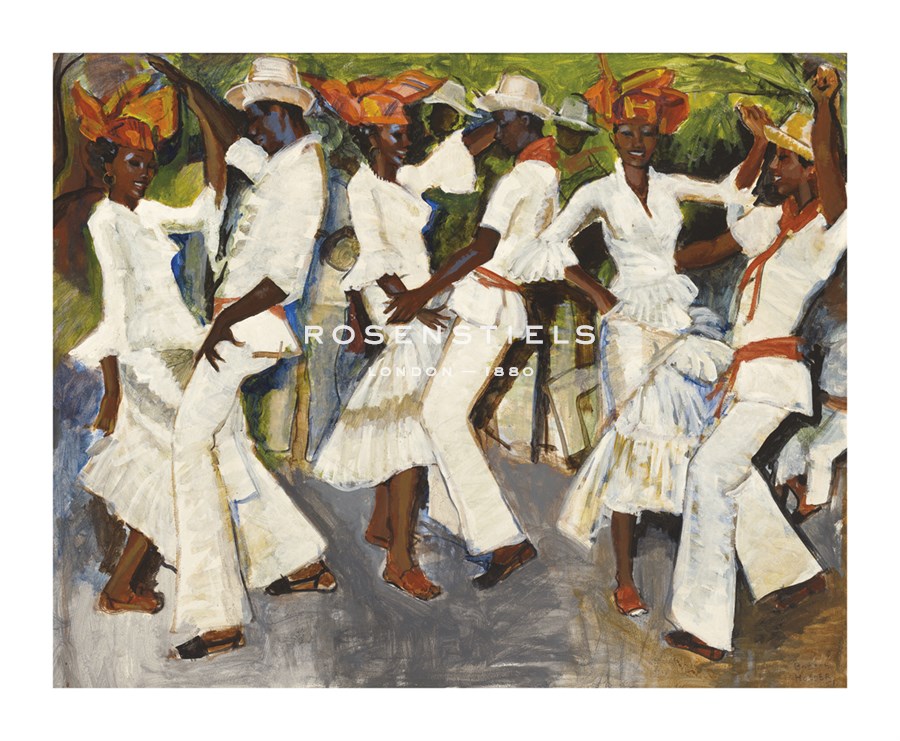 Boscoe Holder Hand Numbered Limited Edition Print on Paper :"Rumba!"