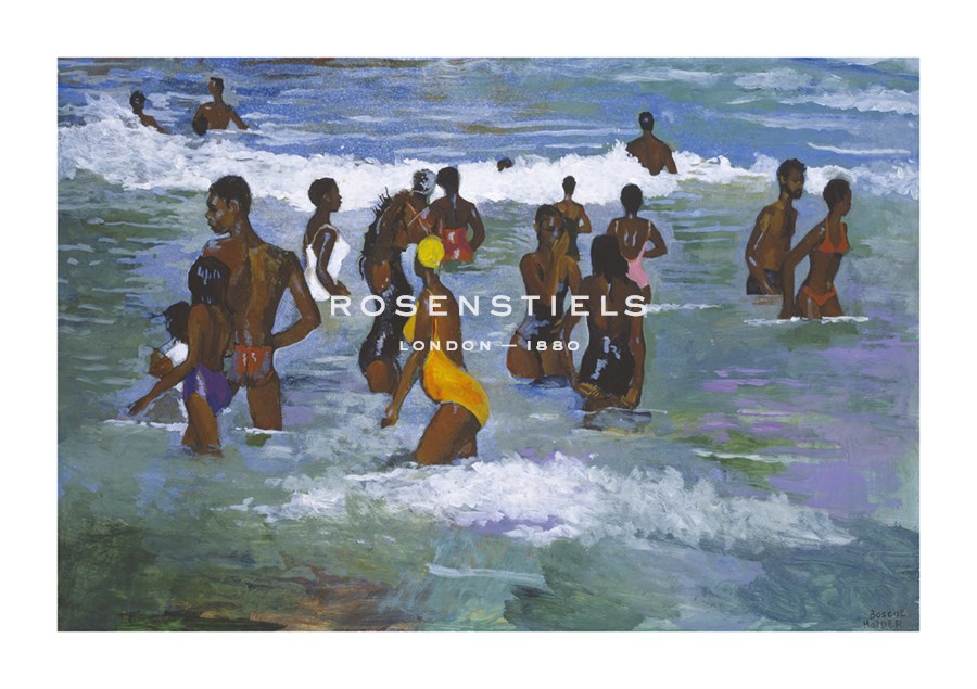 Boscoe Holder Hand Numbered Limited Edition Print on Paper :"Sea Bathers Maracus"