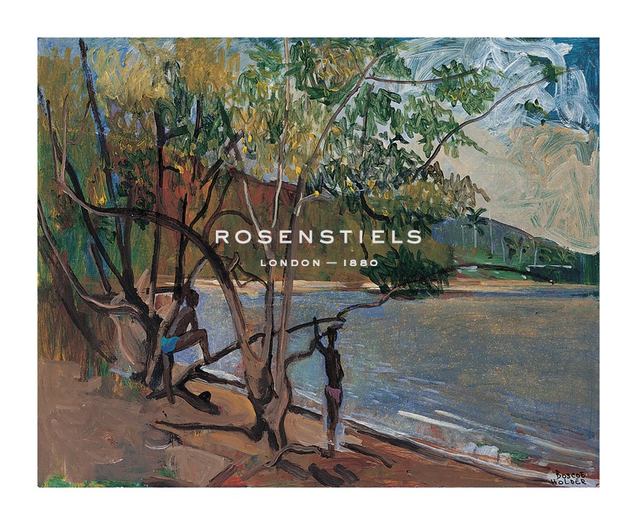 Boscoe Holder Hand Numbered Limited Edition Print on Paper :"Temple Dana"