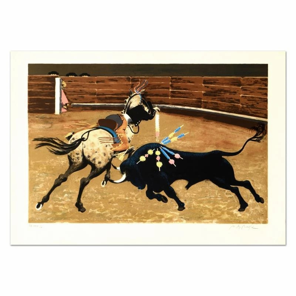 Boyle Signed Limited Edition Lithograph Print: "Bull Ring"