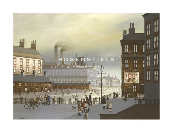 Braaq Hand Numbered Limited Edition Print on Paper :"Playground Scene"