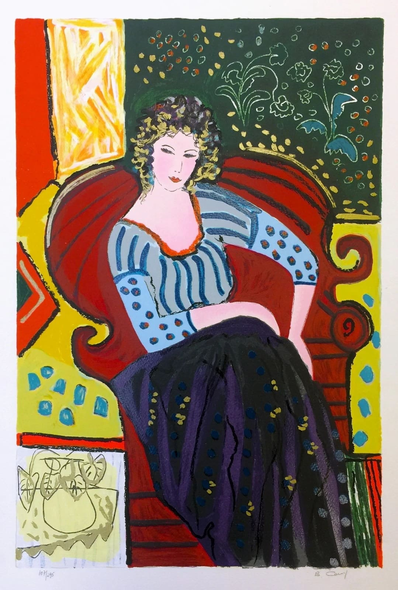 BRACHA GUY Artist Signed Limited Edition  Lithograph: "AT A GLANCE"