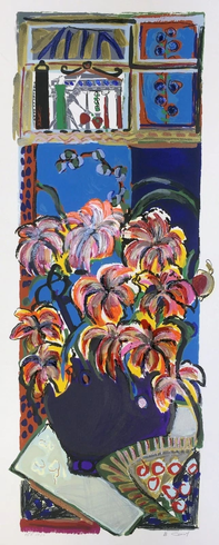 BRACHA GUY Artist Signed Limited Edition Lithograph: "DIVINE FLOWERS"