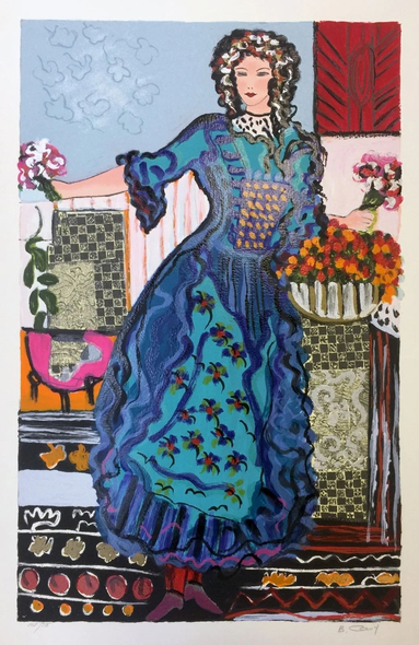Bracha Guy Artist Signed Limited Edition Lithograph: "ELIZA D"