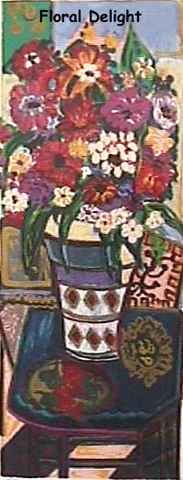 Bracha Guy Limited Edition Serigraph:"Floral Delight"