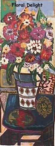 Bracha Guy Limited Edition Serigraph:"Floral Delight"