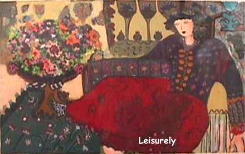 Bracha Guy Limited Edition Serigraph:"Leisurely"