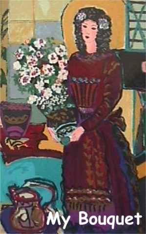 Bracha Guy Limited Edition Serigraph:"My Bouquet"
