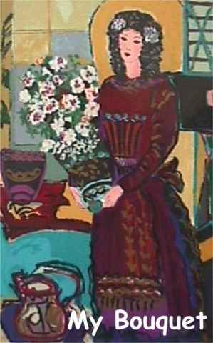 Bracha Guy Limited Edition Serigraph:"My Bouquet"