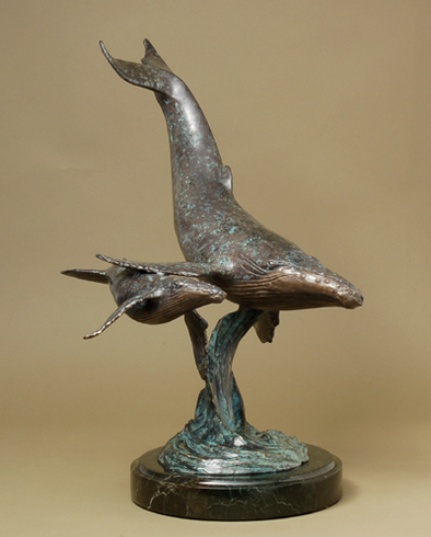 Bradley Lorang Handcrafted Solid Bronze Sculpture:"Devotion of the Deep" Bradley Lorang Handcrafted Solid Bronze Sculpture:"Devotion of the Deep"