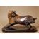Bradley Lorang Handcrafted Solid Bronze Sculpture:"Wall Street Beast"