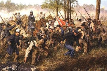 BRADLEY SCHMEHL 20X30 Secondary Market Art: "PRESS FORWARD MEN AP"