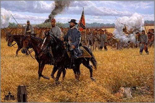 Bradley Schmehl limited edition print on canvas:"We Gained Northing but Glory - Gettysburg"