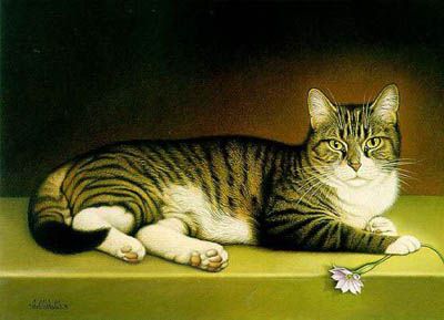 BRALDT BRALDS 8X12 Secondary Market Art: "MISS KITTY"