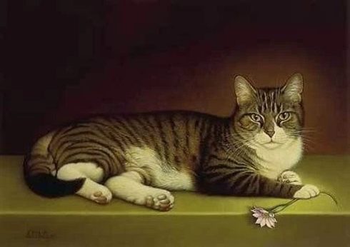 Braldt Bralds Signed and Numbered Limited Edition  Lithograph: "Miss Kitty"