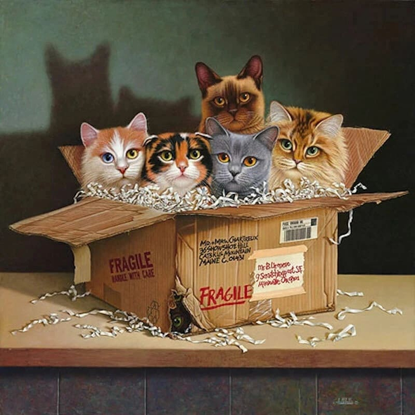 Bralt Bralds Signed Limited Edition Size 100 Giclée Print: "Six Pack"