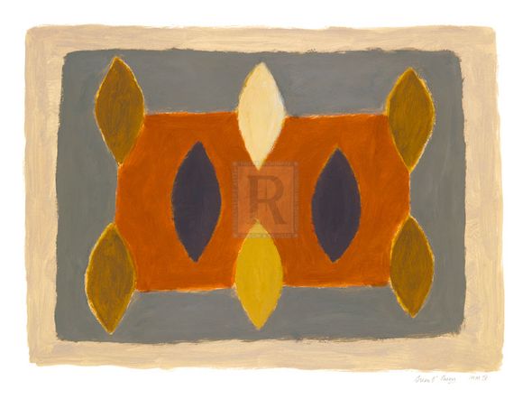 Breon O'Casey Hand Numbered Limited Edition Print on Paper :"Leaves I"