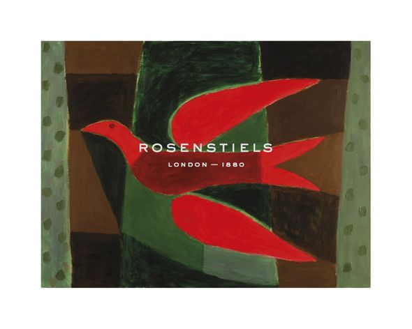 Breon O'Casey Hand Numbered Limited Edition Print on Paper :"Red Bird In Wood"