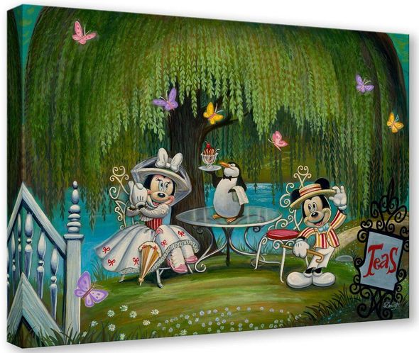 Bob Doucette Hand Signed and Numbered Gallery Wrap Canvas:"Minnie Poppins"