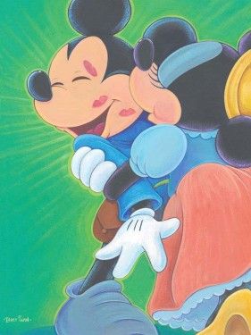 Bret Iwan Signed and Numbered Gicl&eacute;e on Canvas: "Kisses for Bravery"