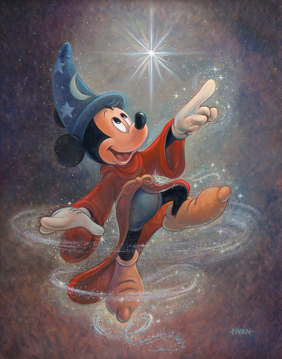 Bret Iwan Hand Signed and Numbered Gallery Wrap Canvas:"Swept Up in the Magic"