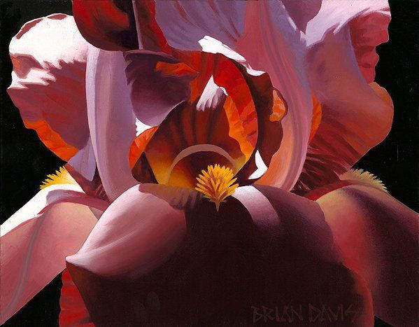 Brian Davis Hand Signed Limited Edition Canvas Giclee:"Crimson Magic"