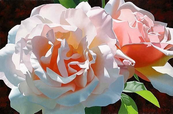 Brian Davis Handsigned and Numbered Limited Edition Canvas Giclee :"Twin Beauties"