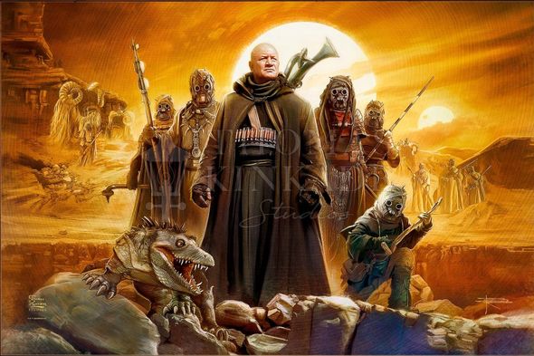 Brian Rood Star Wars Limited Edition Art:"The Book of Boba Fett™ - Tusken Raiders"