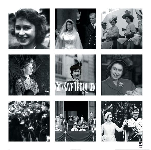 British Pathe Hand Numbered Limited Edition Print on Paper :"God Save The Queen"