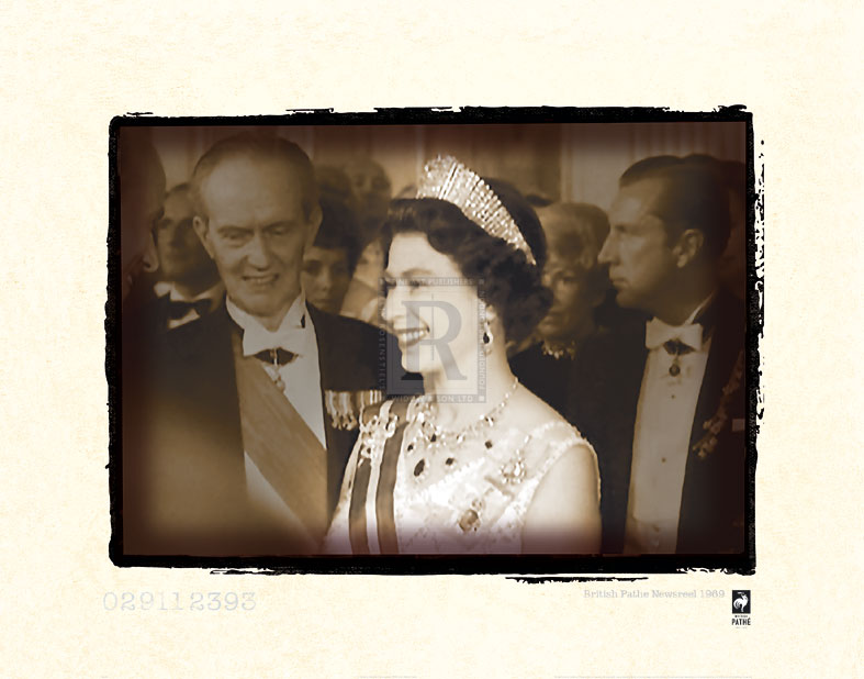 British Pathe Hand Numbered Limited Edition Print on Paper :"Queen On Tour In Austria, 1969 II"