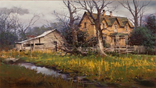 Bruce Cheever Handsigned and Numbered Limited Edition: "Giving Way to Spring Scipio"