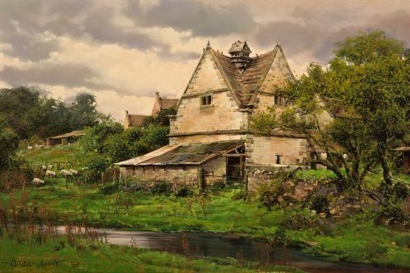 Bruce Cheever Handsigned and Numbered Limited Edition: "The Dovecote, Cotswold, England"