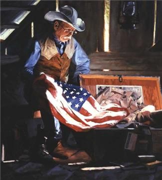Bruce Greene Handsigned & Numbered Limited Edition Giclee on Canvas:"Colors Of Courage"