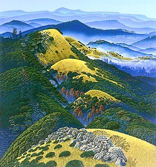 Bruce Ricker Handsigned & Numbered Limited Edition Serigraph:" Carmel Canyon"